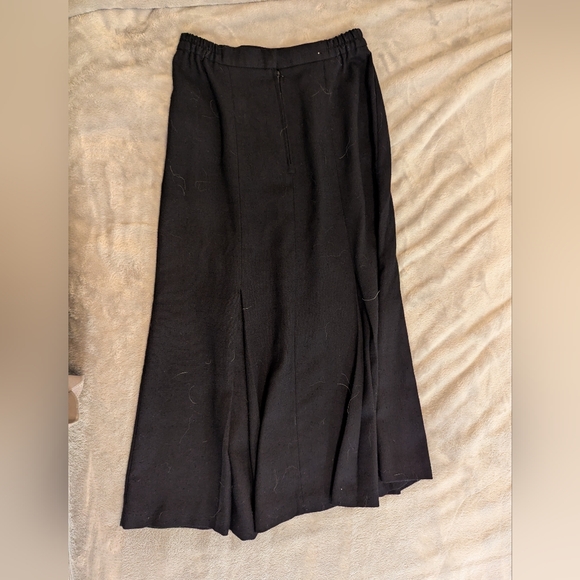 Vintage 1990s Country Suburbans Womens Black Skirt Medium Union Made ILGWU - Picture 2 of 10